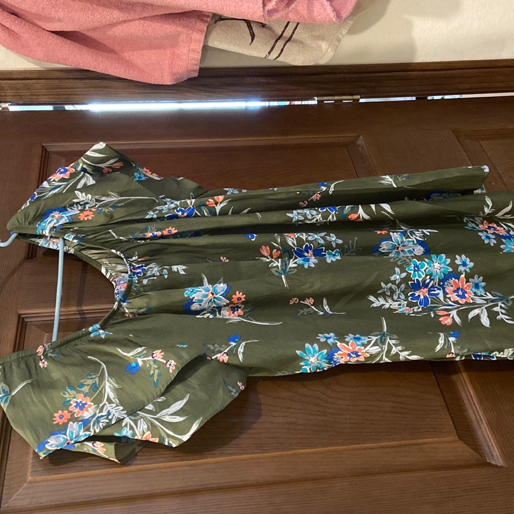Terra and sky green short sleeve